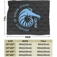thumbnail image 3 of Uri University of Rhode Island Rams Fleece Blanket, Very Soft Microfiber Flannel Blanket for Couch Warm and Cozy for All Seasons, 3 of 6