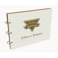 thumbnail image 7 of Darling Souvenir Personalized Engraved Laser Cut Wedding Guest Book Wooden Cover Sign-in Book Registry Guestbook Scrapbook-KD, 7 of 7