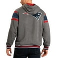 thumbnail image 2 of Men's G-III Sports by Carl Banks Navy/Gray New England Patriots Extreme Full Back Reversible Hoodie Full-Zip Jacket, 2 of 3