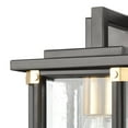 thumbnail image 3 of Elk Home 6-Inch Wide Outdoor Vincentown Wall Sconce, Matte Black, 3 of 5