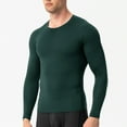 thumbnail image 2 of ZZwxWA Men's Compression Shirt Long Sleeve Cool Dry Workout Athletic Base Layer Undershirts for Running Basketball Cycling, 2 of 4