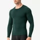 thumbnail image 1 of pstuiky camisetas de manga larga para hombre, Camisa deportiva transpirable de manga larga y cuello redondo para hombre, color liso salir tops l, 1 of 4