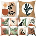thumbnail image 4 of Dsseng Leaf Pattern Printing Square Pillow Case Home Bed Sofa Supplies Cushion Cover, 4 of 12