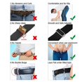 thumbnail image 3 of Cinturón elástico sin hebilla, cinturón elástico invisible, mujeres y hombres (negro) Likrtyny Para estrenar, 3 of 8