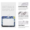 thumbnail image 4 of Zufioo The Starry Night Print Work Badge Protective Case, Waterproof Lanyard, Badge Transparent Clip, Suitable for Induction Card Badge Swipe Credit Card, 4 of 7