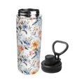 thumbnail image 2 of Yiaed Lilies Flowers Print Sports Insulated Kettle Bottle Reusable Stainless Steel Insulated Cup, Outdoor Portable Casual Stainless Steel Insulation Cup, 2 of 7