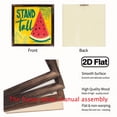 thumbnail image 4 of Retro Watermelon Slice Wall Art with Stand Tall Lettering - Vibrant Summer Colors 8x8 Inch Frame, Bold Red Yellow Fruit Decor for Kitchen, Beach, Pool, Party - Easy Mounting Hardware Included, 4 of 9