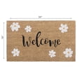 thumbnail image 3 of Maison Concepts Coir Door Mat Welcome Daisy (18L X 30W X 1H), 3 of 3