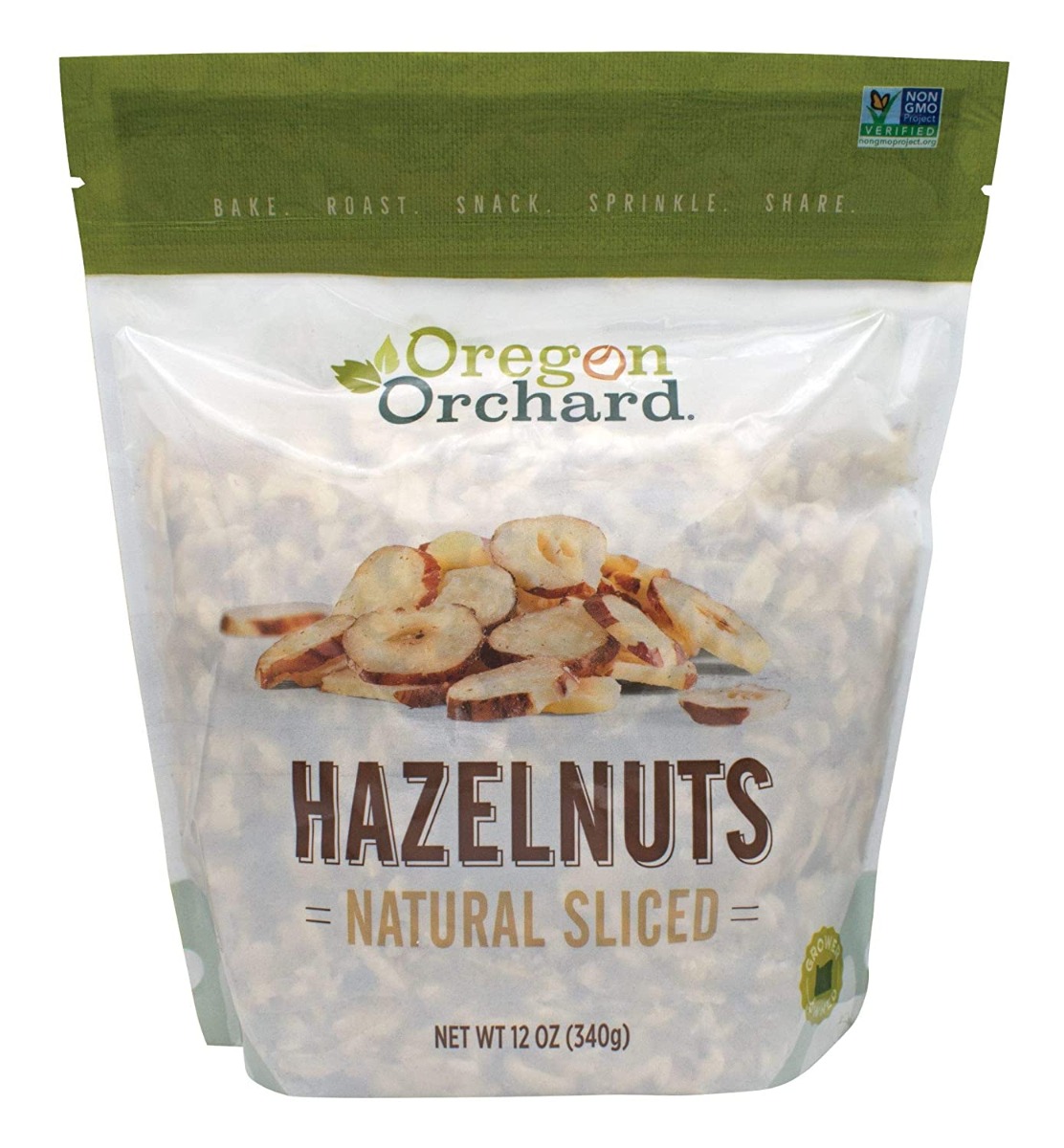 Hazelnuts Natural Sliced, 12 oz, 1 Pack