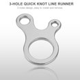 thumbnail image 4 of Rope Tensioner, Tent Wind Rope Buckle Fastener Nite Ize Carabinercord Adjuster 10Pcs 3 Hole Quick Knot for Outdoor Camping, 4 of 7