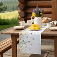 thumbnail image 6 of Table Runner Floral Watercolor Butterfly Table Decoration for Kitchen Dinning Wildflowers Plant Table Decoration for Indoor Outdoor Party Wedding Decor 13x72 Inch, 6 of 7