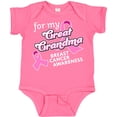 thumbnail image 3 of Inktastic For My Great Grandma-Breast Cancer Awareness Boys or Girls Baby Bodysuit, 3 of 5
