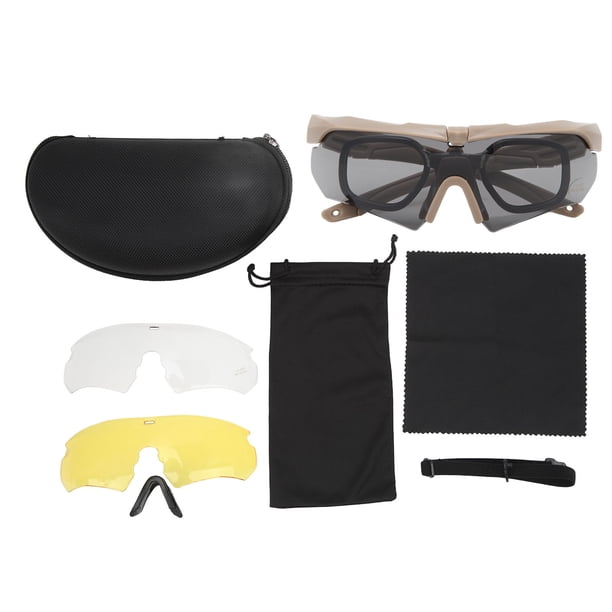 Gafas de escalada, gafas de tiro, gafas militares protectoras UV, gafas de seguridad, construcción robusta