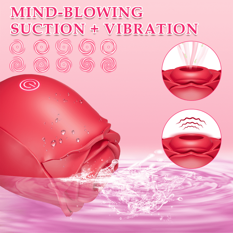 NCTTRP Rose Sex Toy for Women, Rose Toy Sucking Vibrator with 10  Mind-Blowing Modes, Clitoral Vibrator for Female, Red - Walmart.com