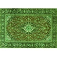 thumbnail image 1 of Ahgly Company Indoor Rectangle Medallion Green Traditional Area Rugs, 2' x 4', 1 of 1