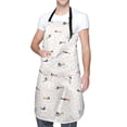 thumbnail image 3 of Uemuo Dachshund Dog Puppy Pattern Waterproof Apron Adjustable Dishwasher Apron- Apron for Women Men Heavy Duty Work Apron for Dishwashing Chemical Lab, 3 of 9
