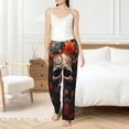 thumbnail image 4 of Sikiie Vintage Butterfly Flower Skull Women’s Ultra-Soft Comfy Lounge Pants Sleepwear Comfy Lounge Pants Drawstring Sleep Bottoms with PocketsX-Large, 4 of 6