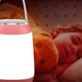 thumbnail image 1 of RENACLIPY 1Set Table Lamp Portable Design Soft Lighting Pink Plastic 9 x 8 x 12 Nursery, 1 of 4