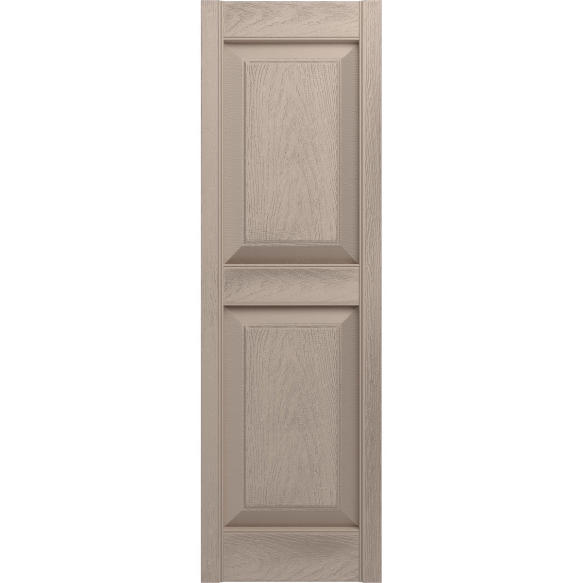 12"W x 39"H Mid-America Vinyl, Standard Size Williamsburg Double Panel Shutters, w/Installation Shutter-Lok's & Matching Screws, 023 - Wicker