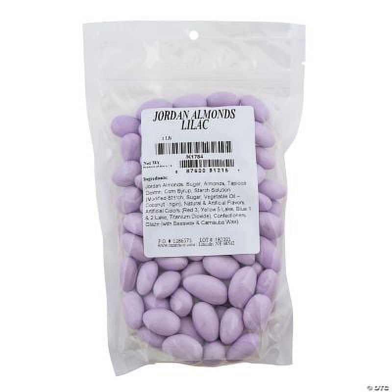 Fun Express Jordan Almonds Candy Lilac Gluten-Free 113 Count 1 Lb