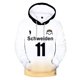 thumbnail image 1 of ¡¡¡Anime Haikyuu!!! Sudadera con capucha Cosplay Hoody Hinata Shouyou MSBY Schweiden Adlers Sudadera con capucha Voleibol Uniforme JerseyNúmero 11 (blanco)XXXL Deng Xun unisex, 1 of 2