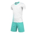 thumbnail image 4 of ATOGUTA Boys Soccer Jersey Set 2 Piece Short Sleeve Soccer Jersey Kids Shirt and Boys Soccer Shorts Youth Activewear Set Size 4T-14, White, 4 of 8