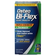 Osteo Bi-Flex Glucosamine with Turmeric, Joint Health Supplement, Coated Tablets, 80 Count
