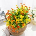 thumbnail image 5 of Artificial Plastic Flowers Fake Eucalyptus Plant Wedding bridal bouquet Christmas Decor Vase for Home windowsill bonsai Festival, 5 of 10