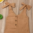 thumbnail image 3 of Toddler Kids Baby Girl Summer Clothes Ruffle Romper Jumpsuit Overalls Outfits Blue 3-4 Years, 3 of 6
