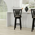 thumbnail image 5 of Hillsdale Furniture Foxmoor Wood Bar Height Swivel Stool, Black, 5 of 14