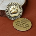 thumbnail image 2 of PET ARTIST BRASS DOG TAGS MILITARY PERSONALIZED CUSTOM PET NAME ID ENGRAVED FOR COLLAR, 2 of 9