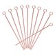 thumbnail image 1 of Uxcell 10Pcs Stainless Steel Cocktail Toothpicks, 4.25 Inch Metal Cocktail Picks Fruit Sticks, Rose Gold Circle, 1 of 5