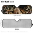 thumbnail image 7 of Uorisanigo Windshield Sun Shade Suitable for Jeep Wrangler JK JKU JL JLU1997-2024 Foldable Window Floral Western Horse Sun Visor for UV Rays & Heat Protection, Keep Your Car Cooler, 7 of 7