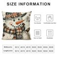 thumbnail image 5 of PHYHOO Christmas Snowman Gloves Eucalyptus Throw Pillow Covers, Winter Holiday Stripes Cushion Case Decoration for Sofa Couch, 5 of 5