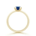 thumbnail image 2 of ANGARA Natural 1 Ct Semi Bezel-Set Sapphire Solitaire Engagement Ring in 14K Yellow Gold for Women (Size-6mm) | September Birthstone, Anniversary, Jewelry Gift for Women | Natural Blue Sapphire Ring, 2 of 8