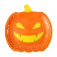 thumbnail image 1 of Classic Kitchen Accessories, Halloween Dinnerware Set Orange Black Pumpkin Themed Paper Plates Cups Napkins Halloween Disposable Tableware for Themed Birthday, 1 of 4