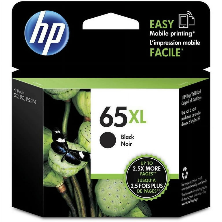 HP 65XL High-Yield Black, Tri-Color Original Ink Cartridge, 2 Pack