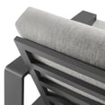 thumbnail image 2 of Lounge Chair Armchair Lounge Chair, Set of 2, Light Gray, Aluminum, Wood, Outdoor Patio Balcony Cafe Bistro Garden Hospitality Restaurant, Modern Contemporary, HB37981, 2 of 8