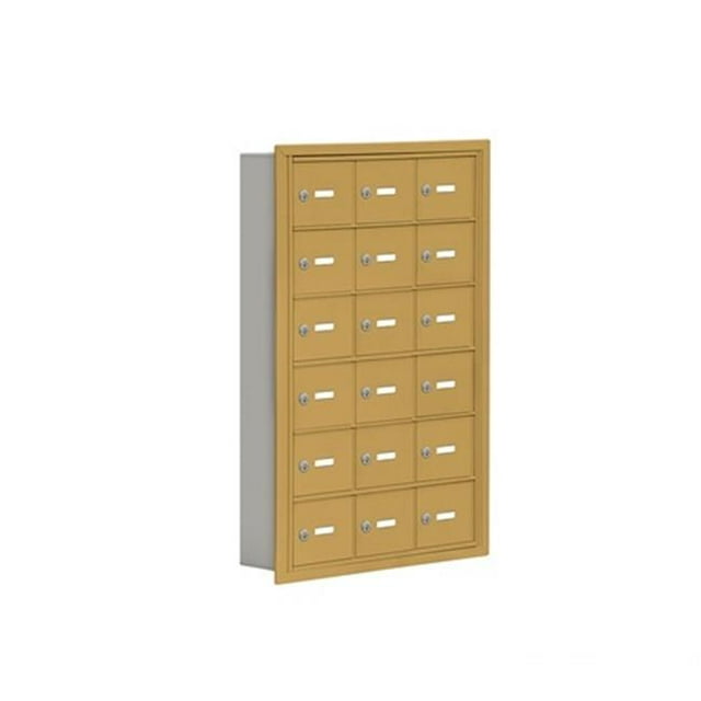 Salsbury 19065-18GRK D 18 A Doors R-Mount Keyed Locks Cell Phone Locker In Gold