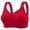 Red, variant on 2 Pack Womens Bras Full Figure Support Seamless Wireless With Side Coverage Lift Underwear
