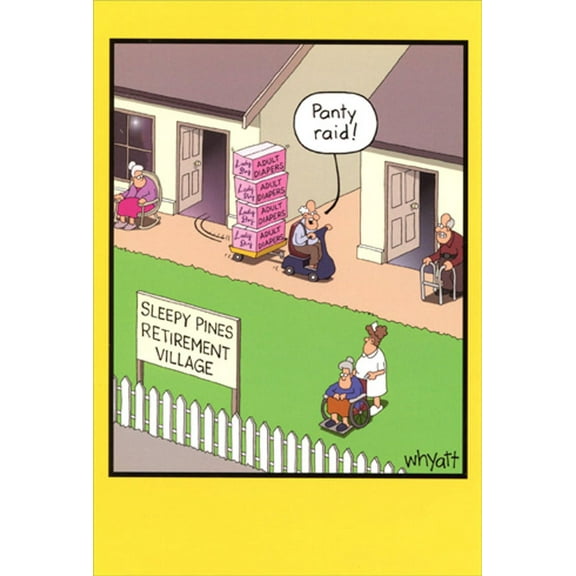 Nobleworks Panty Raid Funny / Humorous Birthday Card