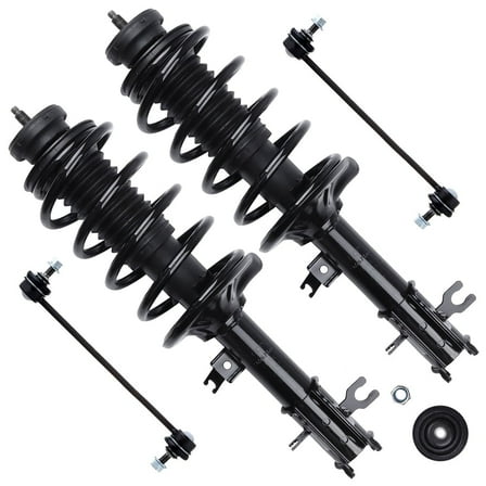 SCITOO 172295 172296 K80502 Front Strut Spring Assembly Stabilizer Bar Link Kit Fits 2006 2007 2008 2009 2010 2011 for Chevrolet Aveo5 2009 for Pontiac G3