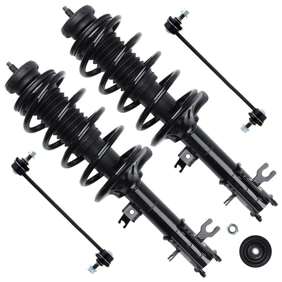 SCITOO 172295 172296 K80502 Front Strut Spring Assembly Stabilizer Bar Link Kit Fits 2006 2007 2008 2009 2010 2011 for Chevrolet Aveo5 2009 for Pontiac G3