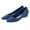 Blue, variant on Women Cute Slip-on Ballet Shoes Solid Classic Pointed Toe Closed Toe Flats Comfort Dress Shoes Shallow Mouth Non-Slip Ladies Jelly Shoes