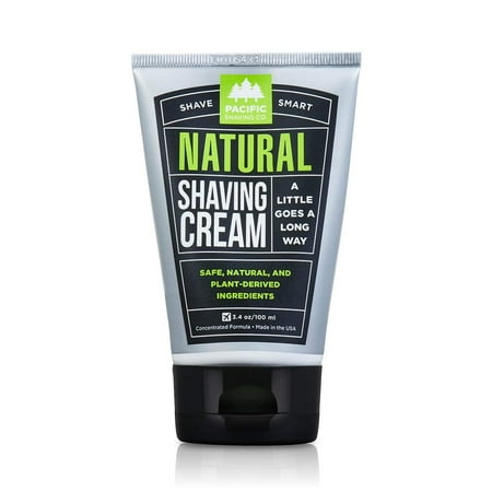 Pacific Shaving Company Natural Shaving Cream with Shea Butter for Men & Women, 3-Pack, 3.4 oz.