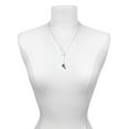 thumbnail image 3 of Delight Jewelry Silvertone 3-D Resin Chocolate Ice Cream Cone with Crystals Silver tone Elegant Infinity Lariat Necklace, 3 of 4