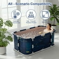 thumbnail image 3 of 47"Foldable Soaking Tub for Adults,Portable Bathtub for Shower Stall Large Collapsible SPA,Hot&Ice Bath Tub with Drain, 3 of 8