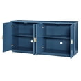 thumbnail image 6 of YesFashion 60" Buffet Sideboard Cabinet with Storage,Modern Storage Cabinet with 4 Doors,Adjustable Shelves And Wooden Triangular Handles for Living Room Dining Room Bedroom, 6 of 10