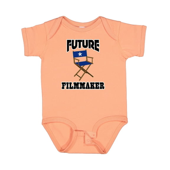 Inktastic Future Filmmaker Director Chair Boys or Girls Baby Bodysuit