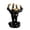 Black, variant on Unique Hand Shaped Ceramic Incense Burner, Artistic Decorative Aromatherapy Holder for Home Office Decor, Black Gold Finish